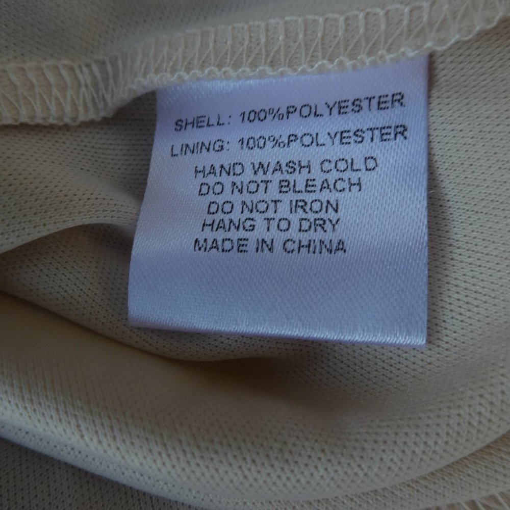 NEW Windsor Cottagecore Dress Lined Strapless Ruffle Full Tiered Taupe Rose M - Picture 6 of 6